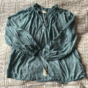 Natalie Martin blue boho top - XS